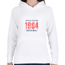 PRINTFASHION Special edition 1984 original - Női kapucnis pulóver - Fehér