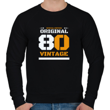 PRINTFASHION Special edition original 80 - Férfi pulóver - Fekete férfi pulóver, kardigán