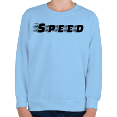 PRINTFASHION Speed - Gyerek pulóver - Világoskék