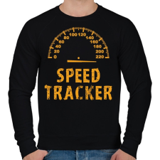 PRINTFASHION speed tracker - Férfi pulóver - Fekete férfi pulóver, kardigán