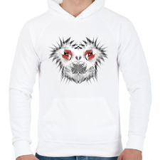 PRINTFASHION spikehead_1 - Férfi kapucnis pulóver - Fehér férfi pulóver, kardigán