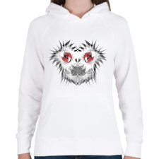 PRINTFASHION spikehead_1 - Női kapucnis pulóver - Fehér női pulóver, kardigán