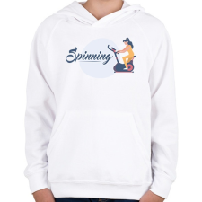 PRINTFASHION Spinning - Gyerek kapucnis pulóver - Fehér gyerek pulóver, kardigán