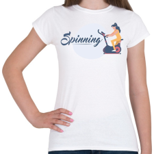 PRINTFASHION Spinning - Női póló - Fehér női póló