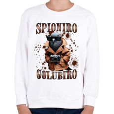 PRINTFASHION Spionero Golubiro - Gyerek pulóver - Fehér