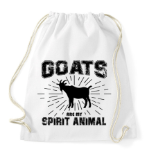 PRINTFASHION Spirit animal - Goat - Sportzsák, Tornazsák - Fehér tornazsák