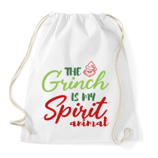 PRINTFASHION Spirit animal - Grinch - Sportzsák, Tornazsák - Fehér tornazsák