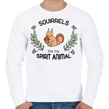 PRINTFASHION Spirit animal - mókus - Férfi pulóver - Fehér férfi pulóver, kardigán