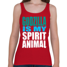 PRINTFASHION Spirit Animal - Női atléta - Cseresznyepiros női trikó