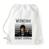 PRINTFASHION Spirit animal - Wednesday - Sportzsák, Tornazsák - Fehér