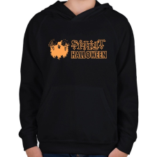 PRINTFASHION Spirit Halloween - Gyerek kapucnis pulóver - Fekete gyerek pulóver, kardigán