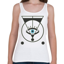 PRINTFASHION Spiritual eye - mindent látó szem - Női atléta - Fehér női trikó