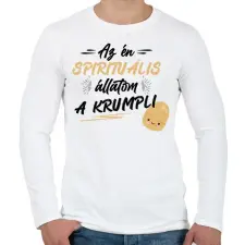 PRINTFASHION Spirituális állat - Férfi hosszú ujjú póló - Fehér férfi póló