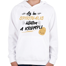 PRINTFASHION Spirituális állat - Gyerek kapucnis pulóver - Fehér