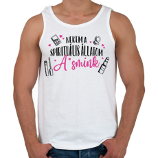 PRINTFASHION Spirituális állatom - Smink - Férfi atléta - Fehér