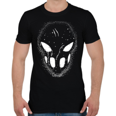 PRINTFASHION splatterhouse_white - Férfi póló - Fekete