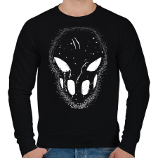 PRINTFASHION splatterhouse_white - Férfi pulóver - Fekete férfi pulóver, kardigán