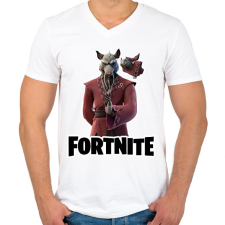 PRINTFASHION Splinter - fortnite - Férfi V-nyakú póló - Fehér férfi póló