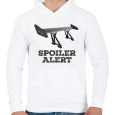 PRINTFASHION Spoiler alert - Férfi kapucnis pulóver - Fehér