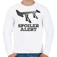PRINTFASHION Spoiler alert - Férfi pulóver - Fehér férfi pulóver, kardigán