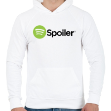 PRINTFASHION Spoiler - Férfi kapucnis pulóver - Fehér férfi pulóver, kardigán