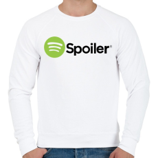 PRINTFASHION Spoiler - Férfi pulóver - Fehér