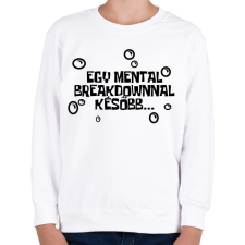PRINTFASHION Spongyabob Egy mentalbreakdownnal később... - Gyerek pulóver - Fehér gyerek pulóver, kardigán