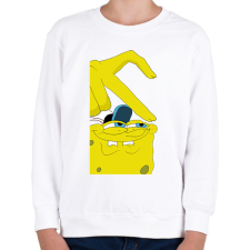 PRINTFASHION spongyabob és patrick páros minta barátoknak - Gyerek pulóver - Fehér gyerek pulóver, kardigán