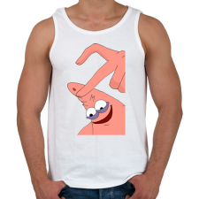 PRINTFASHION Spongyabob és Patrick páros minta - Férfi atléta - Fehér atléta, trikó