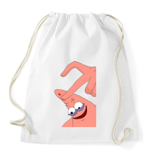 PRINTFASHION Spongyabob és Patrick páros minta - Sportzsák, Tornazsák - Fehér tornazsák