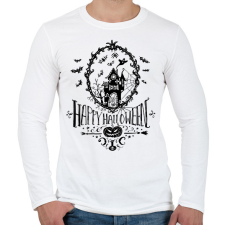 PRINTFASHION spooky-4554208 - Férfi hosszú ujjú póló - Fehér férfi póló