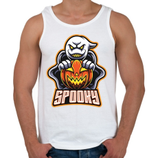 PRINTFASHION Spooky - Férfi atléta - Fehér