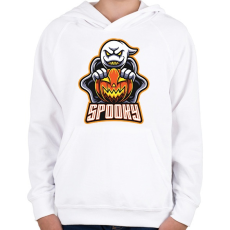 PRINTFASHION Spooky - Gyerek kapucnis pulóver - Fehér