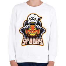 PRINTFASHION Spooky - Gyerek pulóver - Fehér gyerek pulóver, kardigán