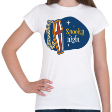 PRINTFASHION Spooky night - Női póló - Fehér női póló