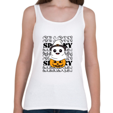 PRINTFASHION Spooky szellem - Női atléta - Fehér női trikó