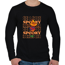 PRINTFASHION Spooky töki - Férfi hosszú ujjú póló - Fekete férfi póló