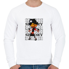 PRINTFASHION Spooky tökifej - Férfi pulóver - Fehér férfi pulóver, kardigán