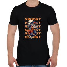 PRINTFASHION Spooky wolf - Férfi póló - Fekete