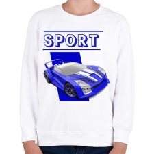 PRINTFASHION Sport autó  - Gyerek pulóver - Fehér gyerek pulóver, kardigán