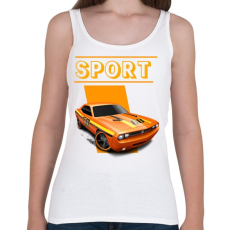 PRINTFASHION Sport autó  - Női atléta - Fehér