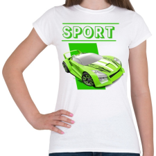 PRINTFASHION Sport autó - Női póló - Fehér női póló