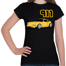 PRINTFASHION sport autó  - Női póló - Fekete