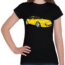 PRINTFASHION sport autó - Női póló - Fekete női póló