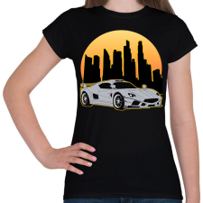 PRINTFASHION Sport autó  - Női póló - Fekete női póló