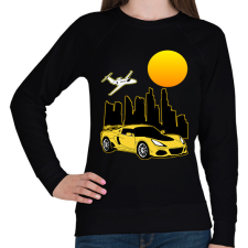 PRINTFASHION Sport autó  - Női pulóver - Fekete női pulóver, kardigán