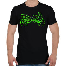 PRINTFASHION Sport motor  - Férfi póló - Fekete férfi póló