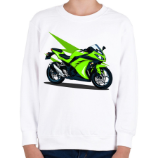 PRINTFASHION Sport motor  - Gyerek pulóver - Fehér gyerek pulóver, kardigán