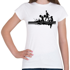 PRINTFASHION Sportolás - Női póló - Fehér