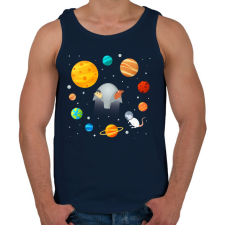 PRINTFASHION Sputnik - Férfi atléta - Sötétkék atléta, trikó